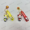 Cartoon cute fruit bear car key pendant, creative keychain, mascot souvenir bag pendant Specification image